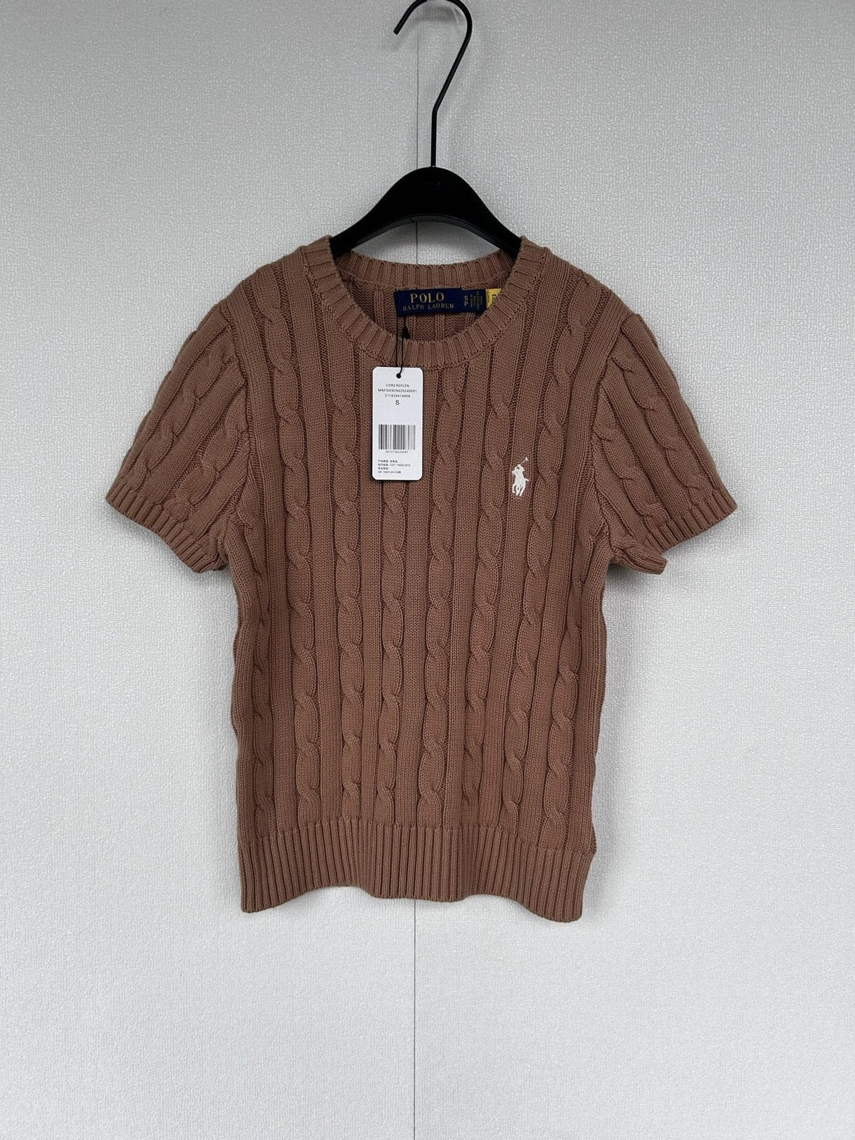 Test2-Ralph Lauren Women's Short-Sleeve Cable-Knit Sweater ¡ª front