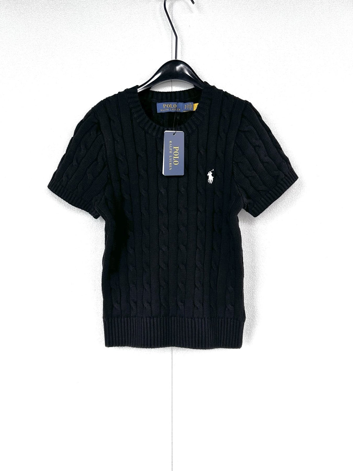 Test2-Ralph Lauren Women's Short-Sleeve Cable-Knit Sweater ¡ª front