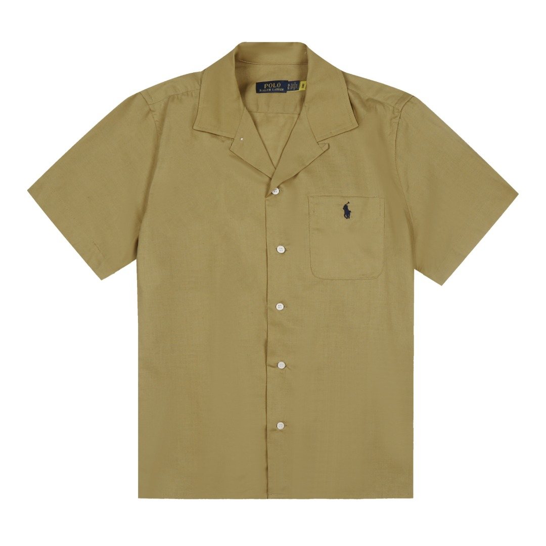 Test2-Ralph Lauren Camp Collar Pocket Shirt ¡ª front