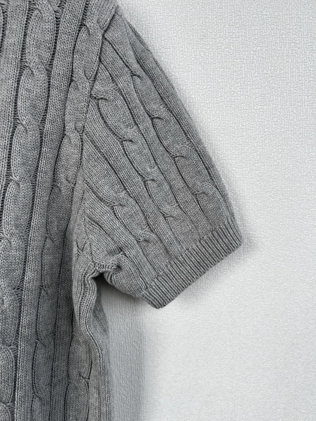 Test2-Ralph Lauren Short-Sleeve Cable-Knit Sweater ¡ª side