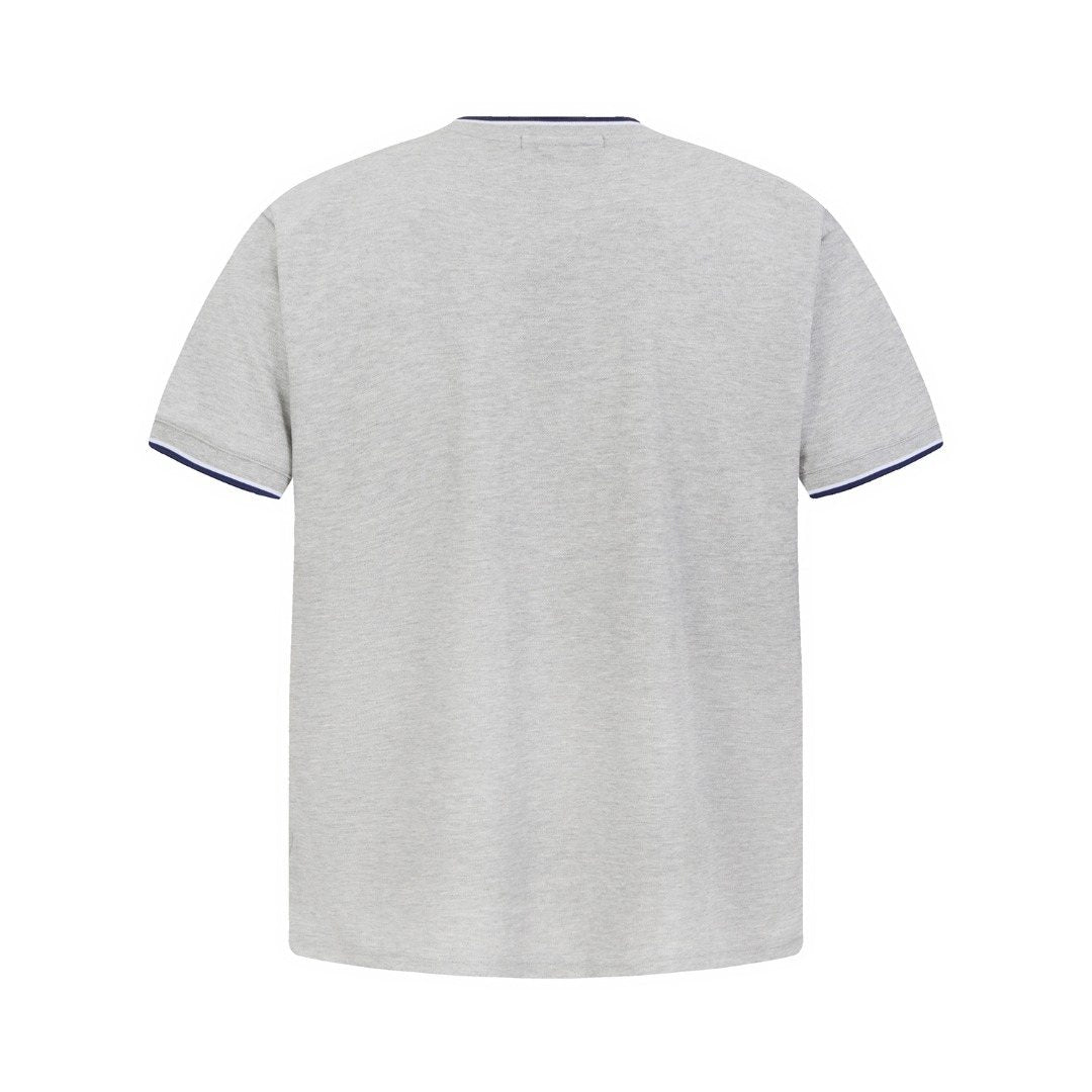 Test2-Ralph Lauren Contrast-Trim Piqu¨¦ Crewneck T-Shirt ¡ª back